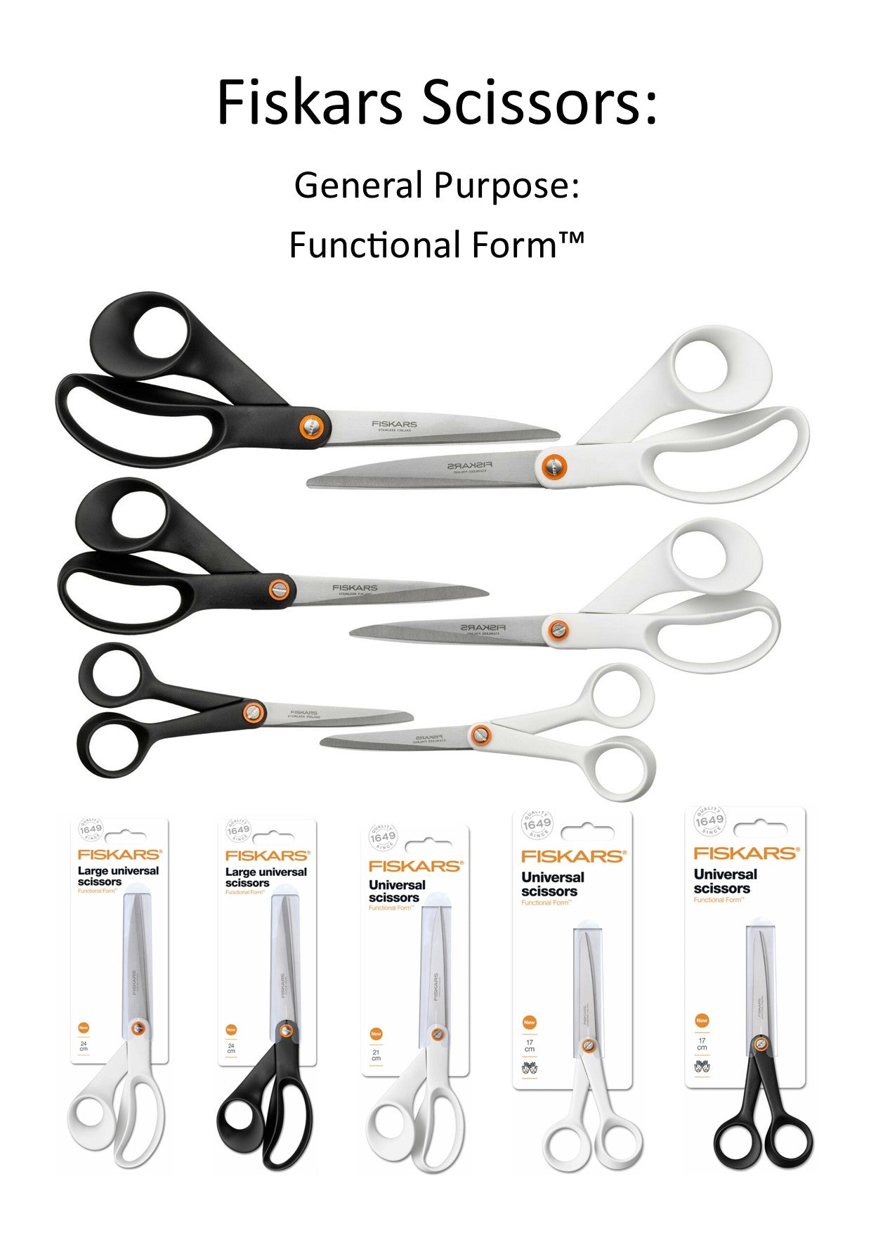 Fiskars Scissors: General Purpose: Functional Form™