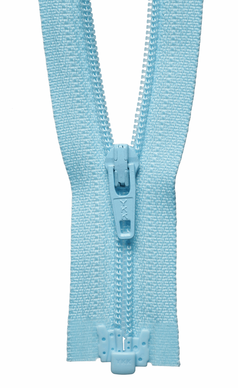 Light Blue (26) YKK Nylon Light-Weight Open End Zip