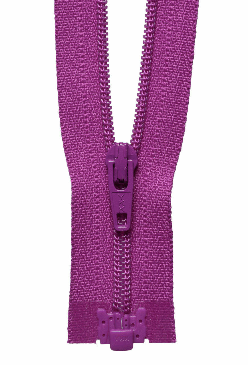 Cerise (299) YKK Nylon Light-Weight Open End Zip