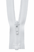 White (501) YKK Nylon Light-Weight Open End Zip