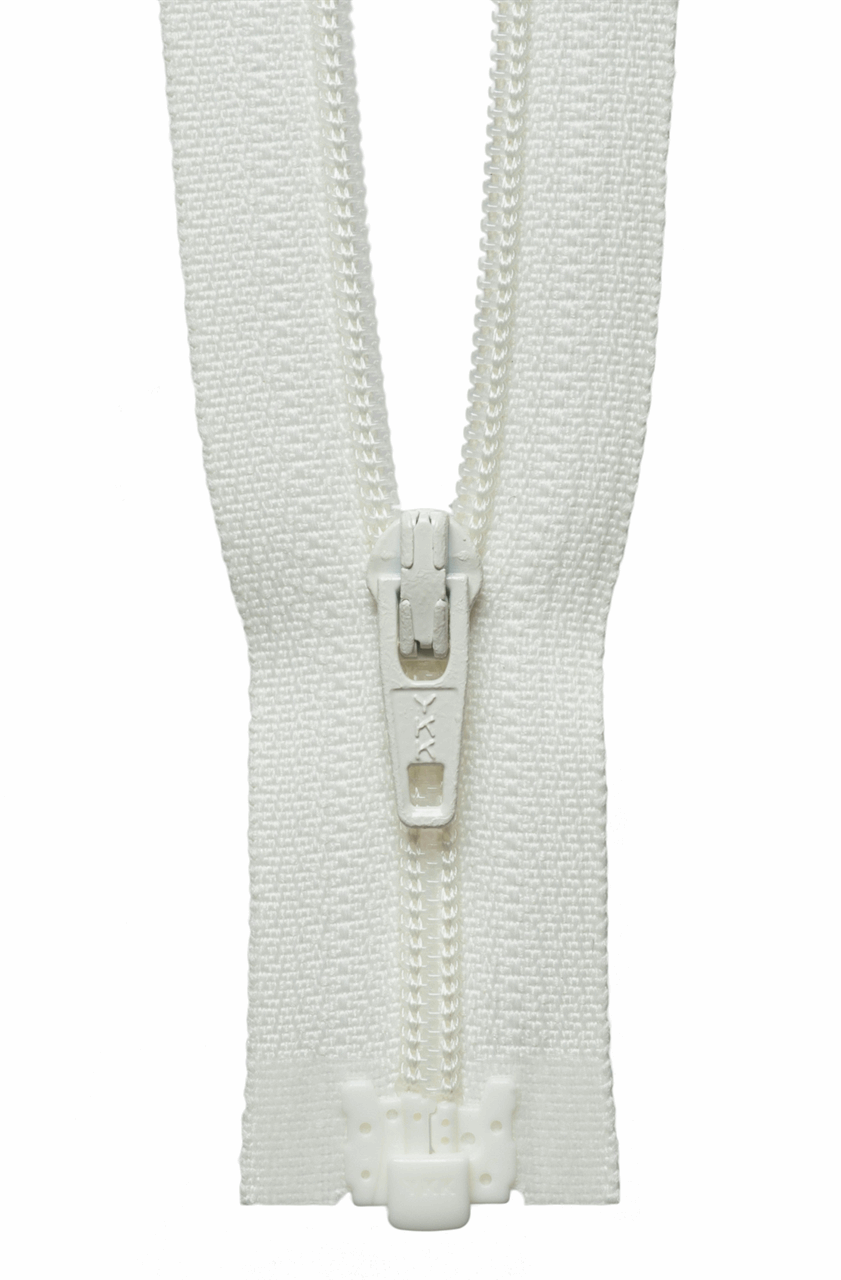 Cream (502) YKK Nylon Light-Weight Open End Zip