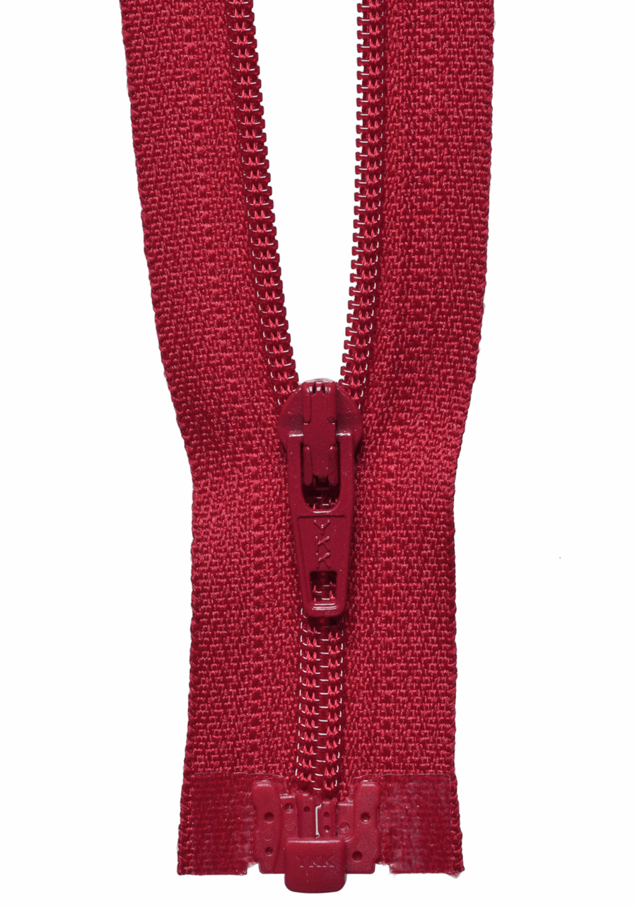 Scarlet Berry (520) YKK Nylon Light-Weight Open End Zip
