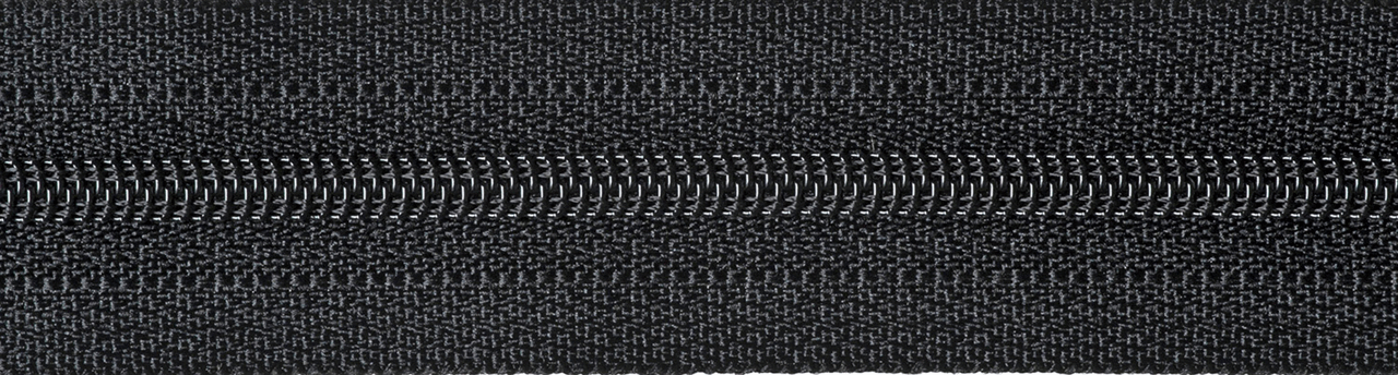 Black (580) YKK Nylon Light-Weight Open End Zip