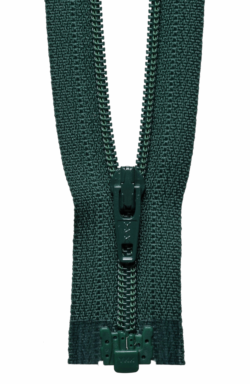 Forest Green (890) YKK Nylon Light-Weight Open End Zip