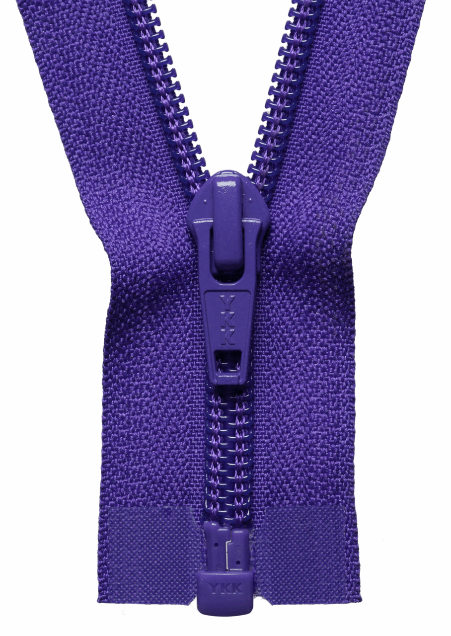Purple (218) YKK Nylon Open End Zip