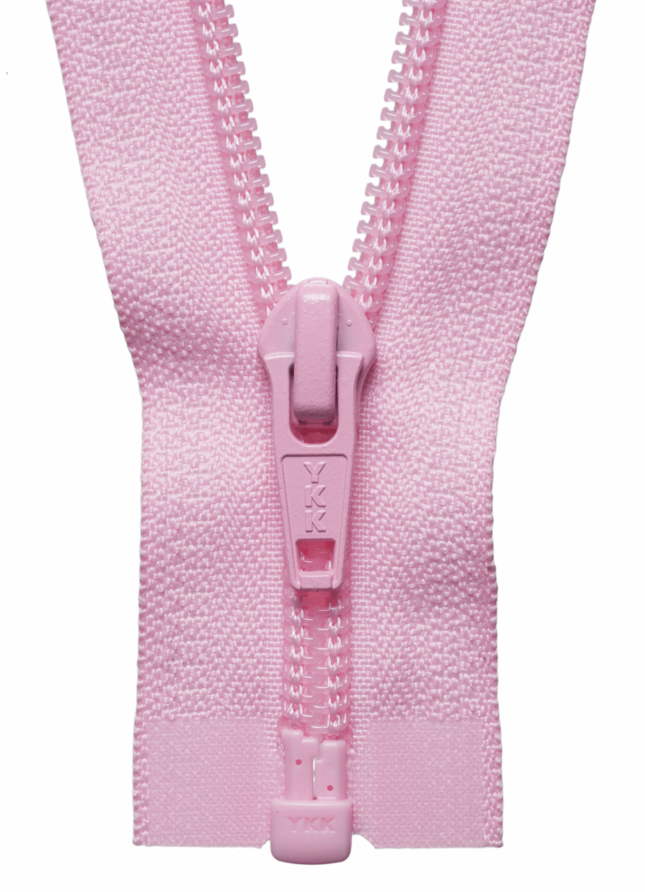 Mid Pink (513) YKK Nylon Open End Zip
