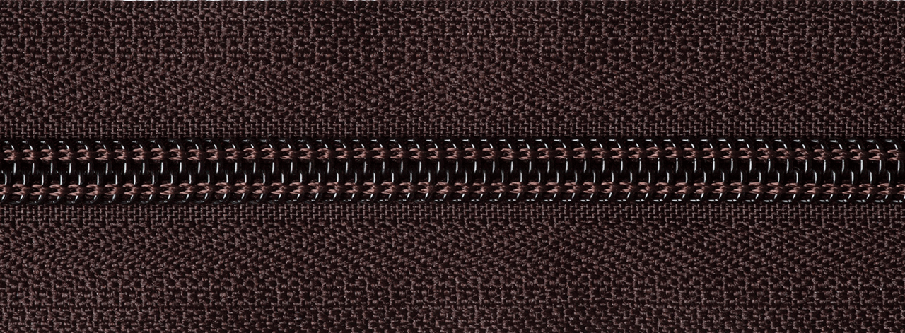 Brown (570) YKK Nylon Open End Zip
