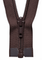 Brown (570) YKK Nylon Open End Zip