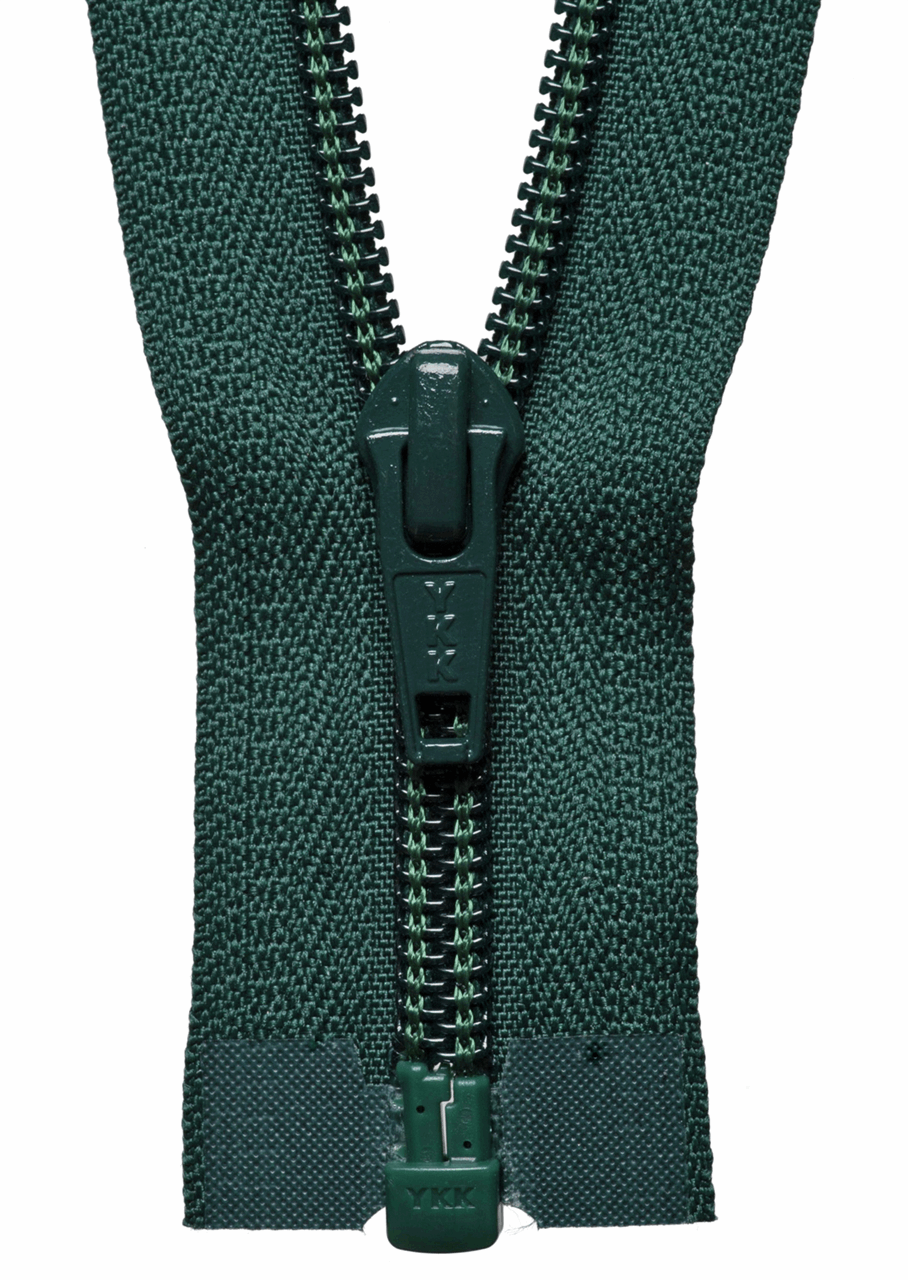 Forest Green (890) YKK Nylon Open End Zip
