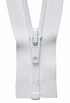 White (501) YKK Nylon Open End Zip