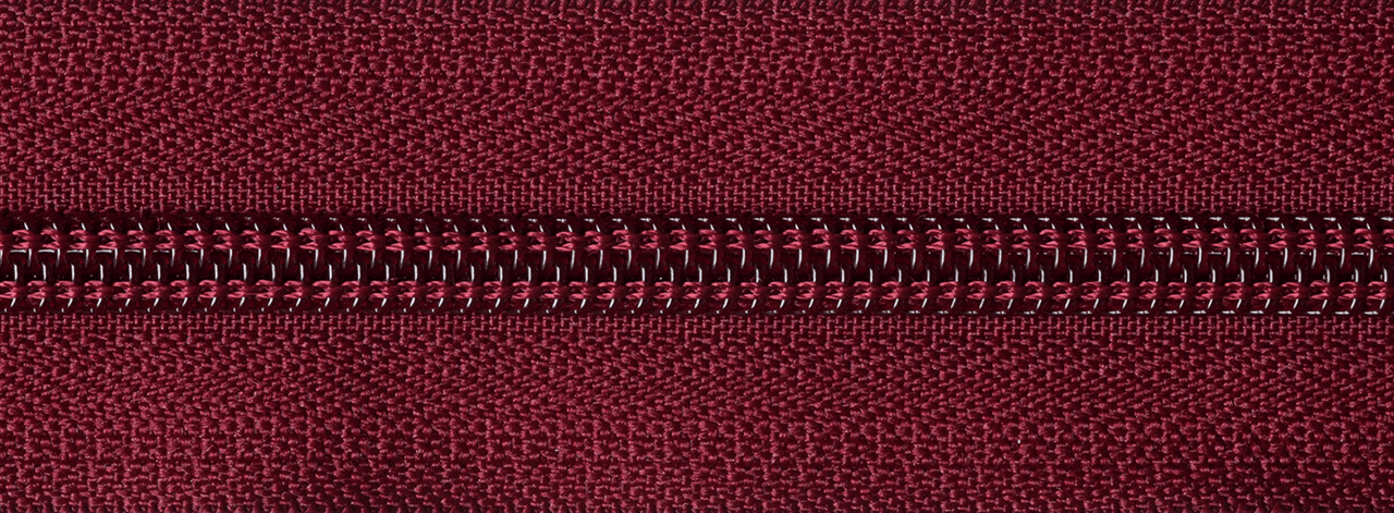 Dark Wine (527) YKK Nylon Open End Zip