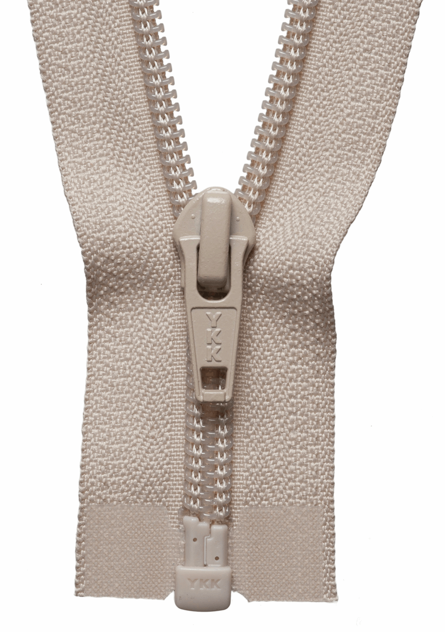 Beige (572) YKK Nylon Open End Zip