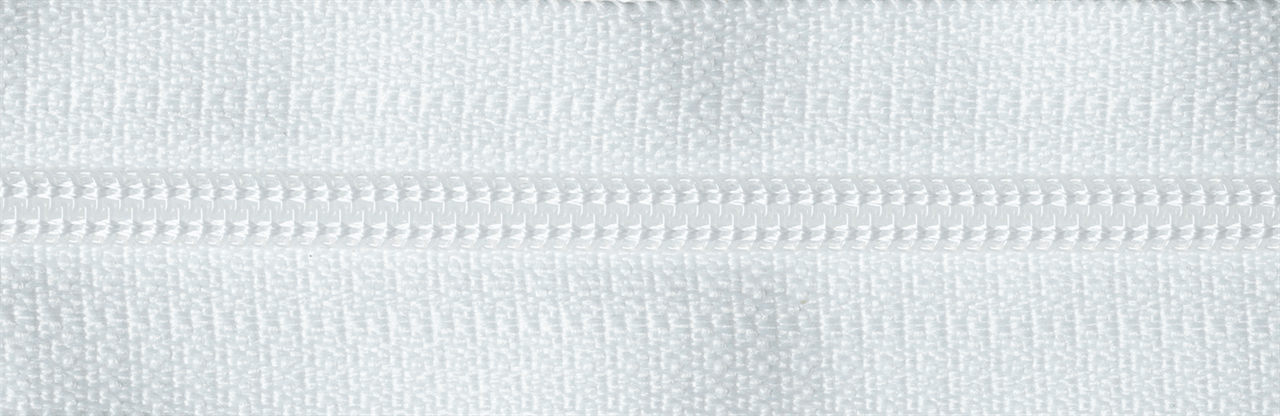 White (501) YKK Nylon Closed End Dress, Skirt and Trouser Zip
