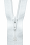 White (501) YKK Nylon Closed End Dress, Skirt and Trouser Zip