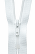 White (501) YKK Nylon Closed End Dress, Skirt and Trouser Zip