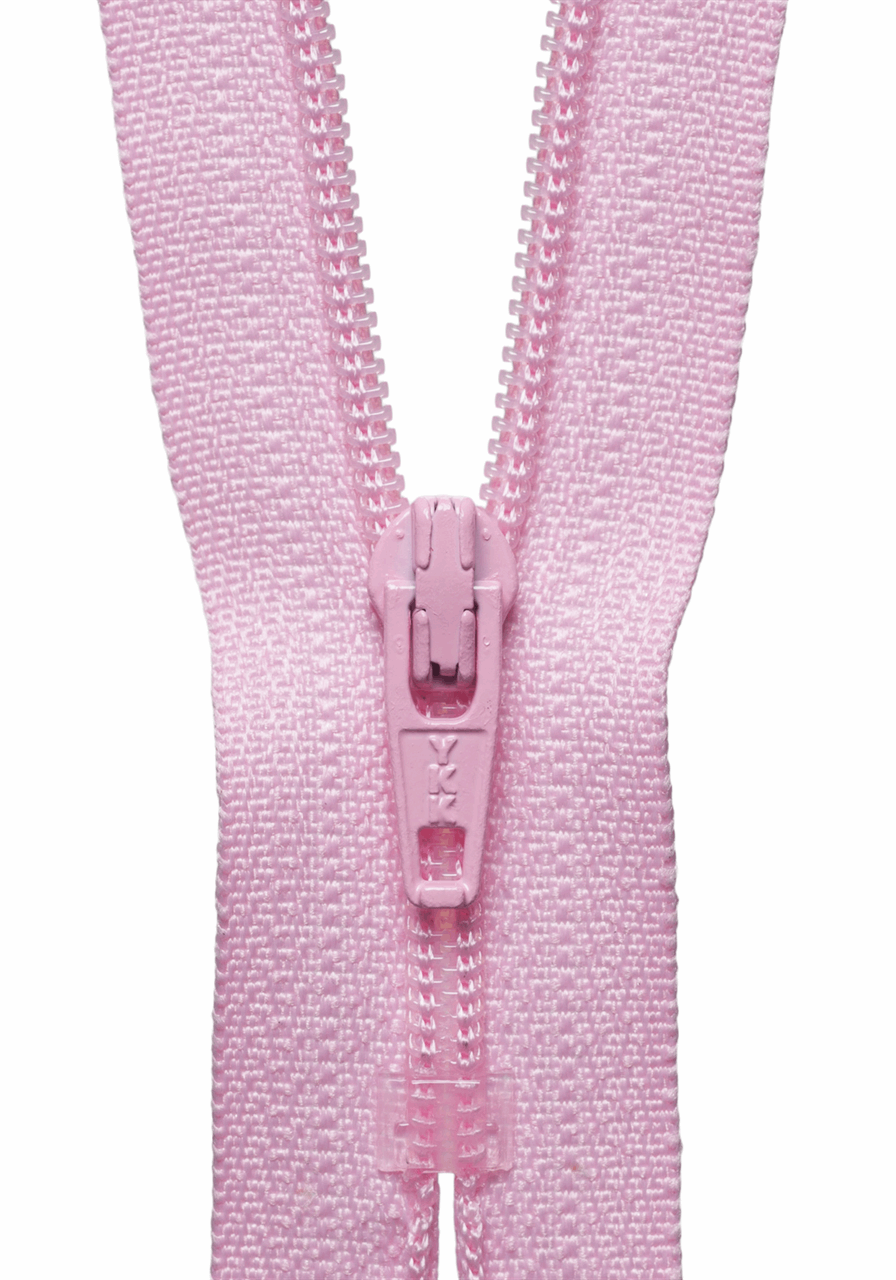 Mid Pink (513) YKK Nylon Plastic Closed Dress, Skirt and Trouser Zip