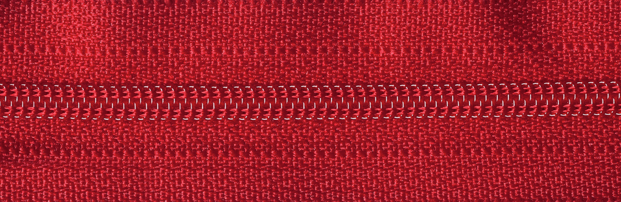 Red (519) YKK Nylon Closed Dress, Skirt and Trouser Zip