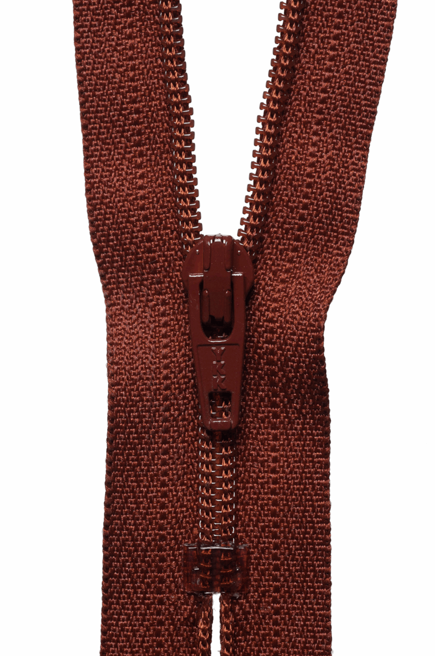 Rich Brown (236) YKK Nylon Plastic Closed Dress and Skirt Zip