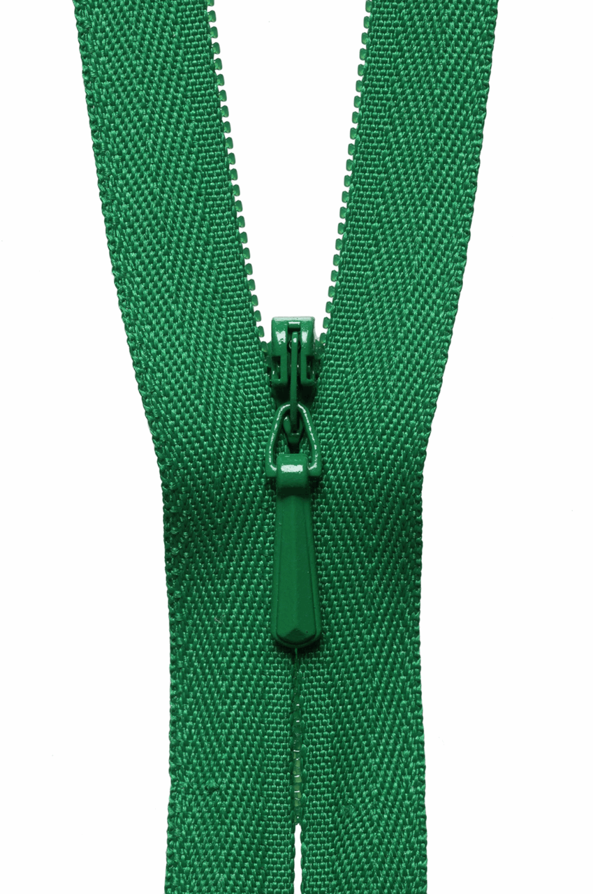 Bottle Green (876) YKK Invisible Concealed Dress Zip