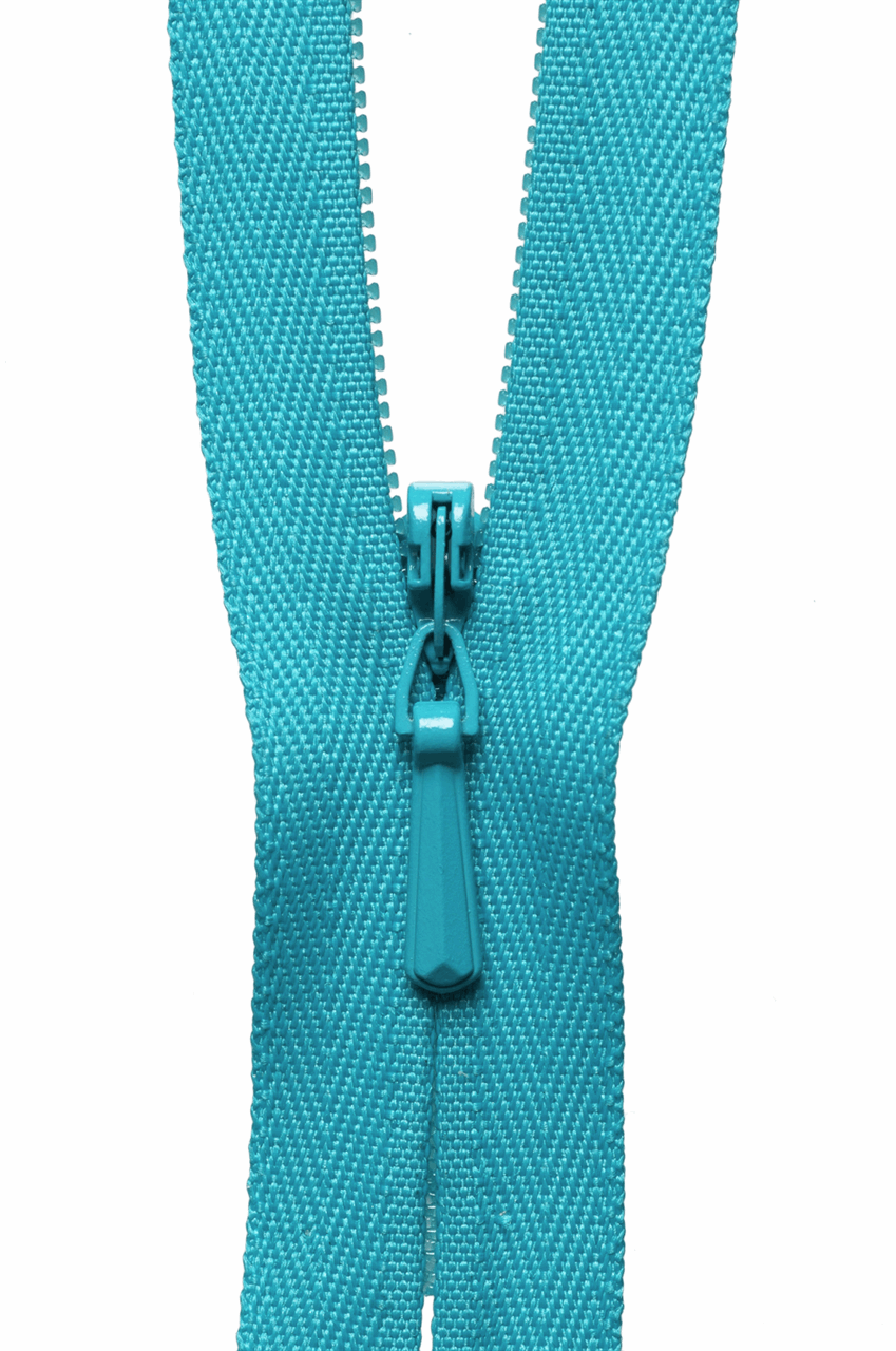 Turquoise (370) YKK Invisible Concealed Dress Zip