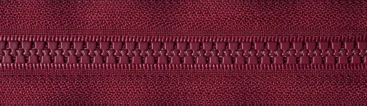 Dark Wine (527) YKK Vislon Heavyweight Chunky Open End Zip