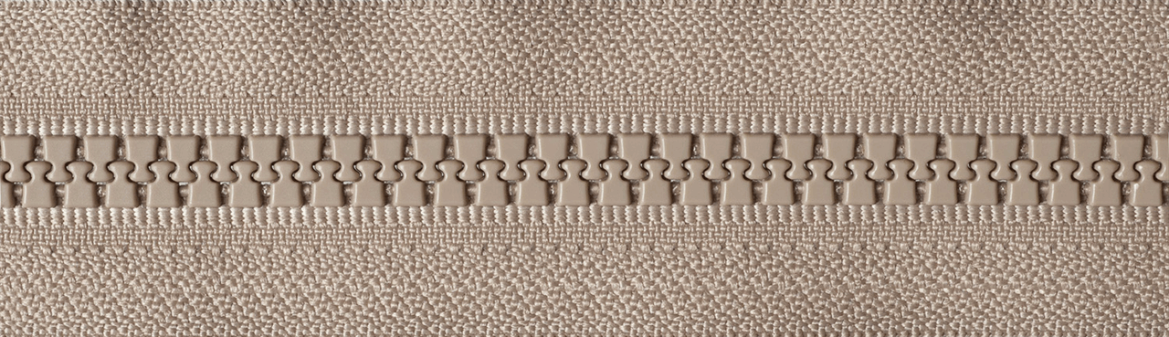 Fawn (573) YKK Vislon Heavyweight Chunky Open End Zip