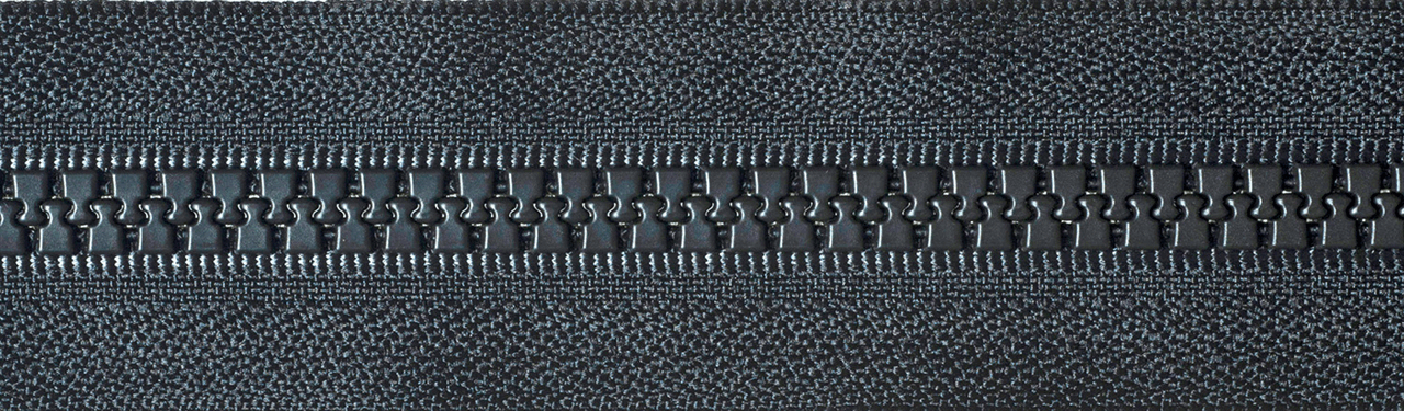 Black (580) YKK Vislon Heavyweight Chunky Open End Zip
