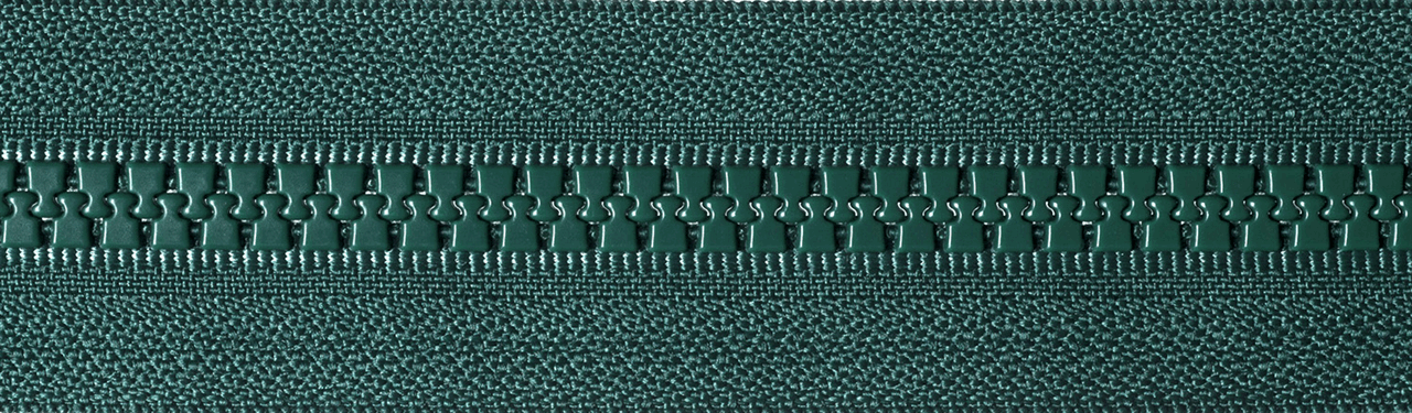 Forest Green (890) YKK Vislon Heavyweight Chunky Open End Zip