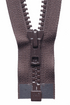 Brown (570) YKK Vislon Heavyweight Chunky Open End Zip
