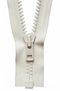 Light Ecru (801) YKK Vislon Heavyweight Chunky Open End Zip