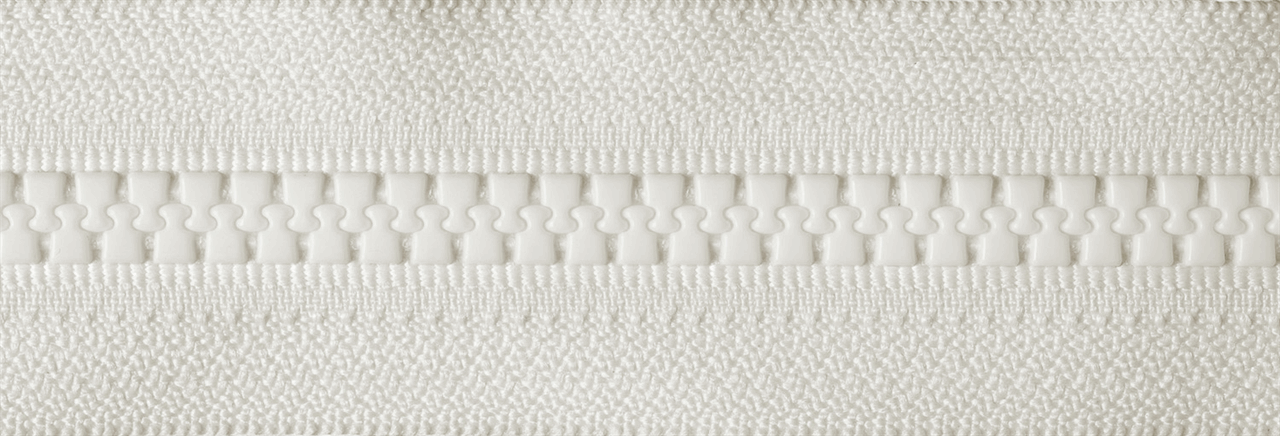 Ivory (841) YKK Vislon Heavyweight Chunky Open End Zip